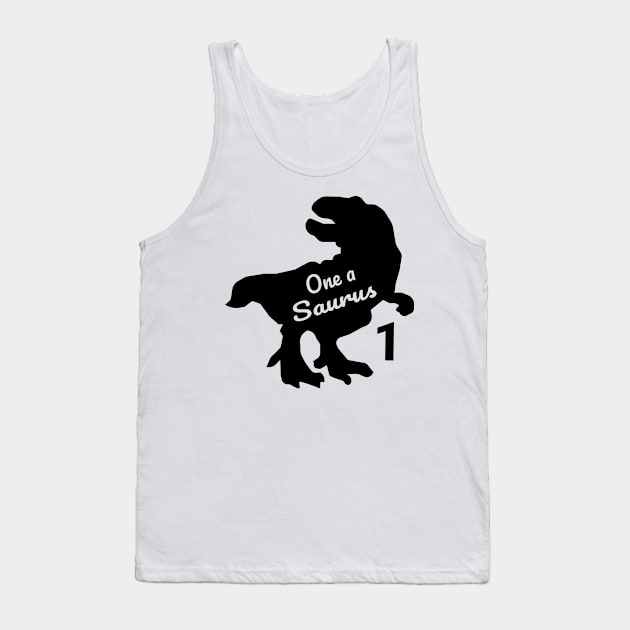 Dinosaur One Birthday Tank Top by Aisiiyan